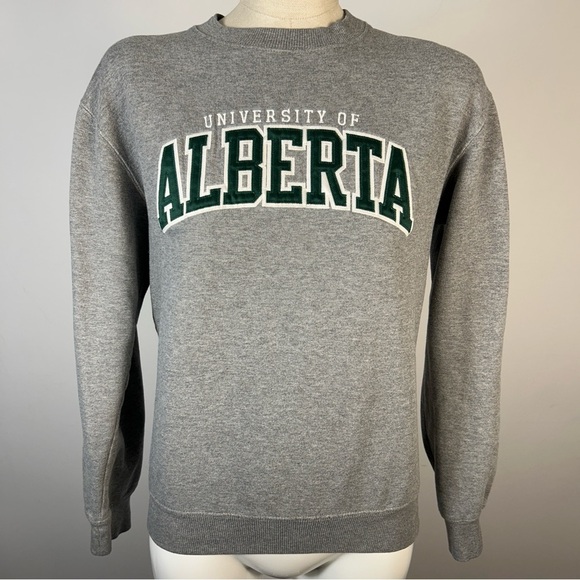 ❤️ University of Alberta Women’s Crewneck Sweater - Gray S - Picture 1 of 7